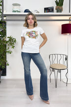 T-shirt con stampa resort LIU JO