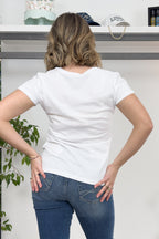 T-shirt con stampa resort LIU JO