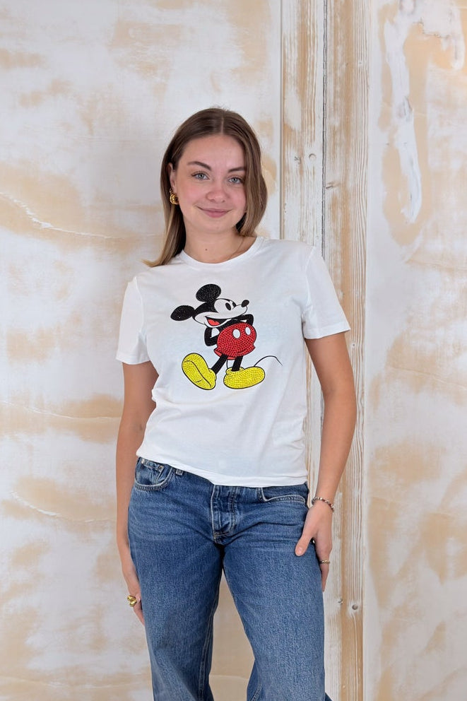 T-shirt slim fit stampa Topolino LIU JO