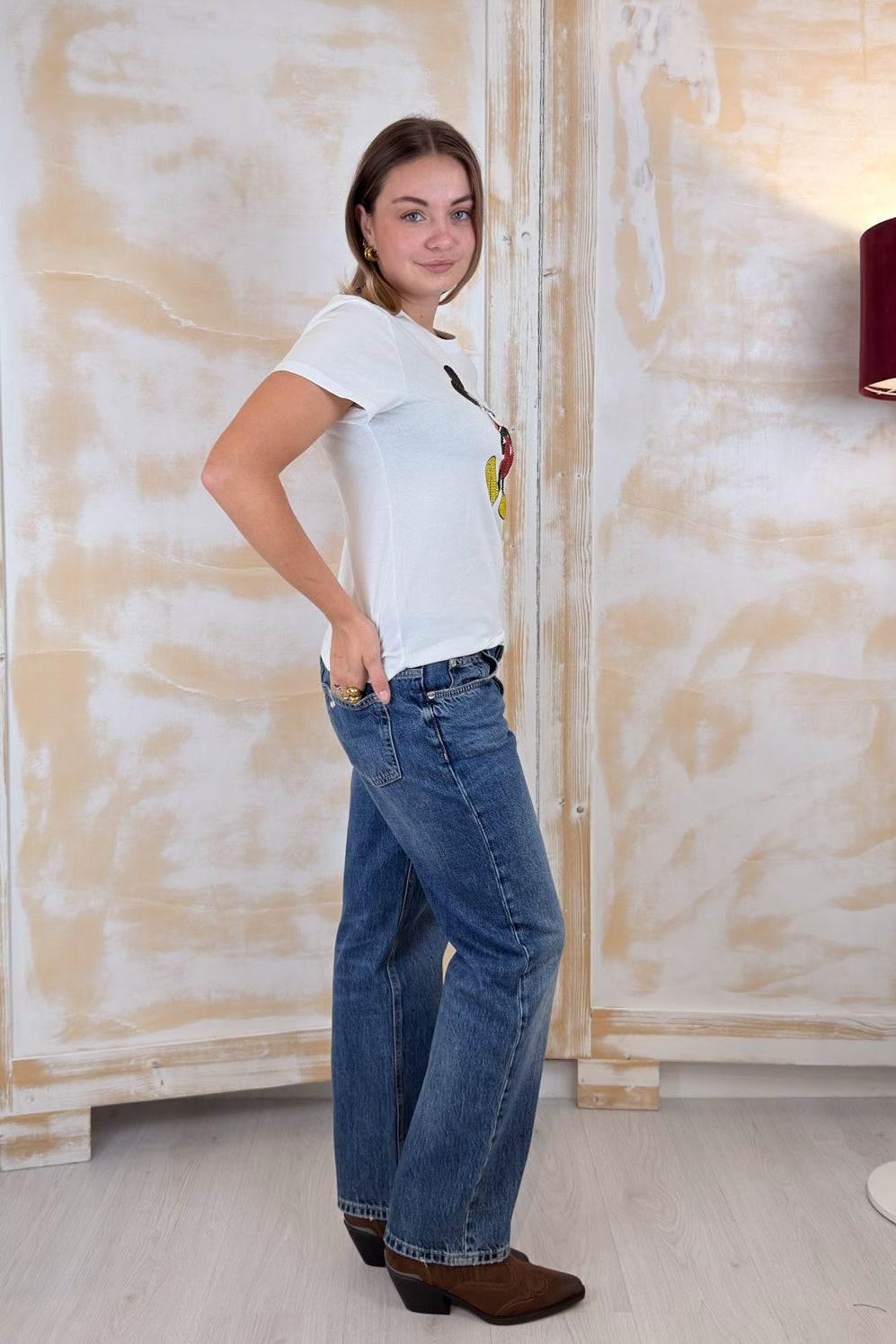 T-shirt slim fit stampa Topolino LIU JO