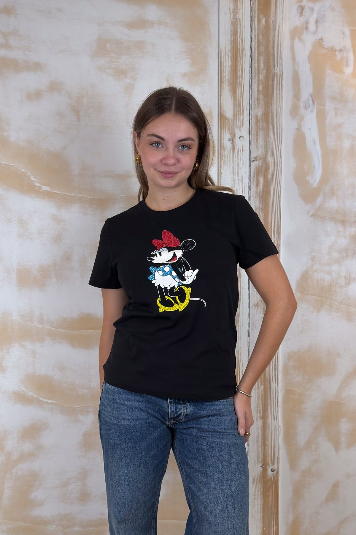 T-shirt slim fit stampa Topolino LIU JO