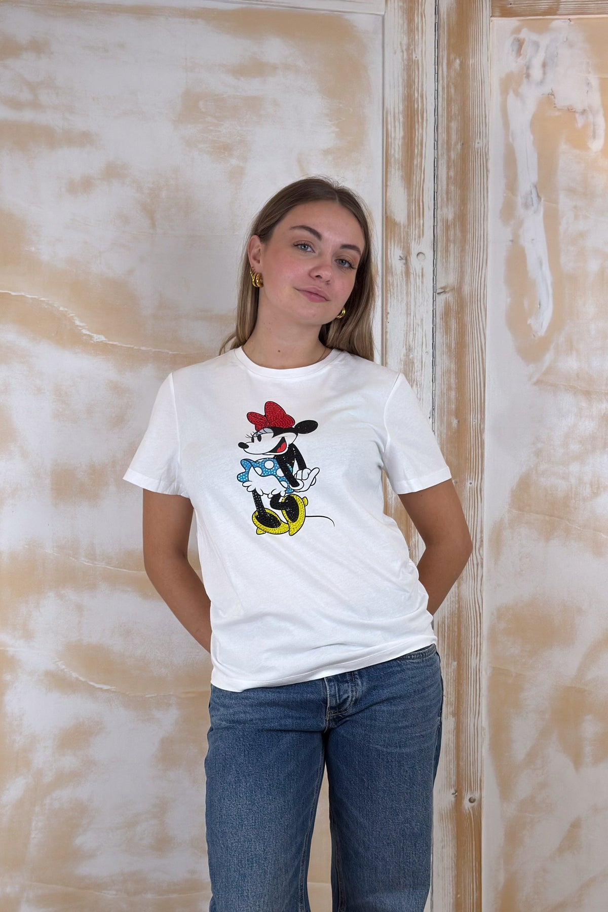 T-shirt slim fit stampa Topolino LIU JO