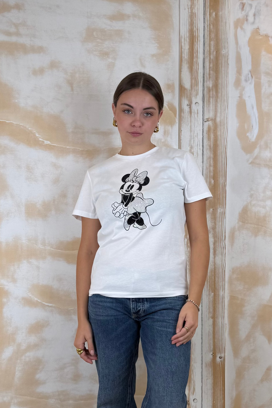 T-shirt slim fit stampa Topolino LIU JO