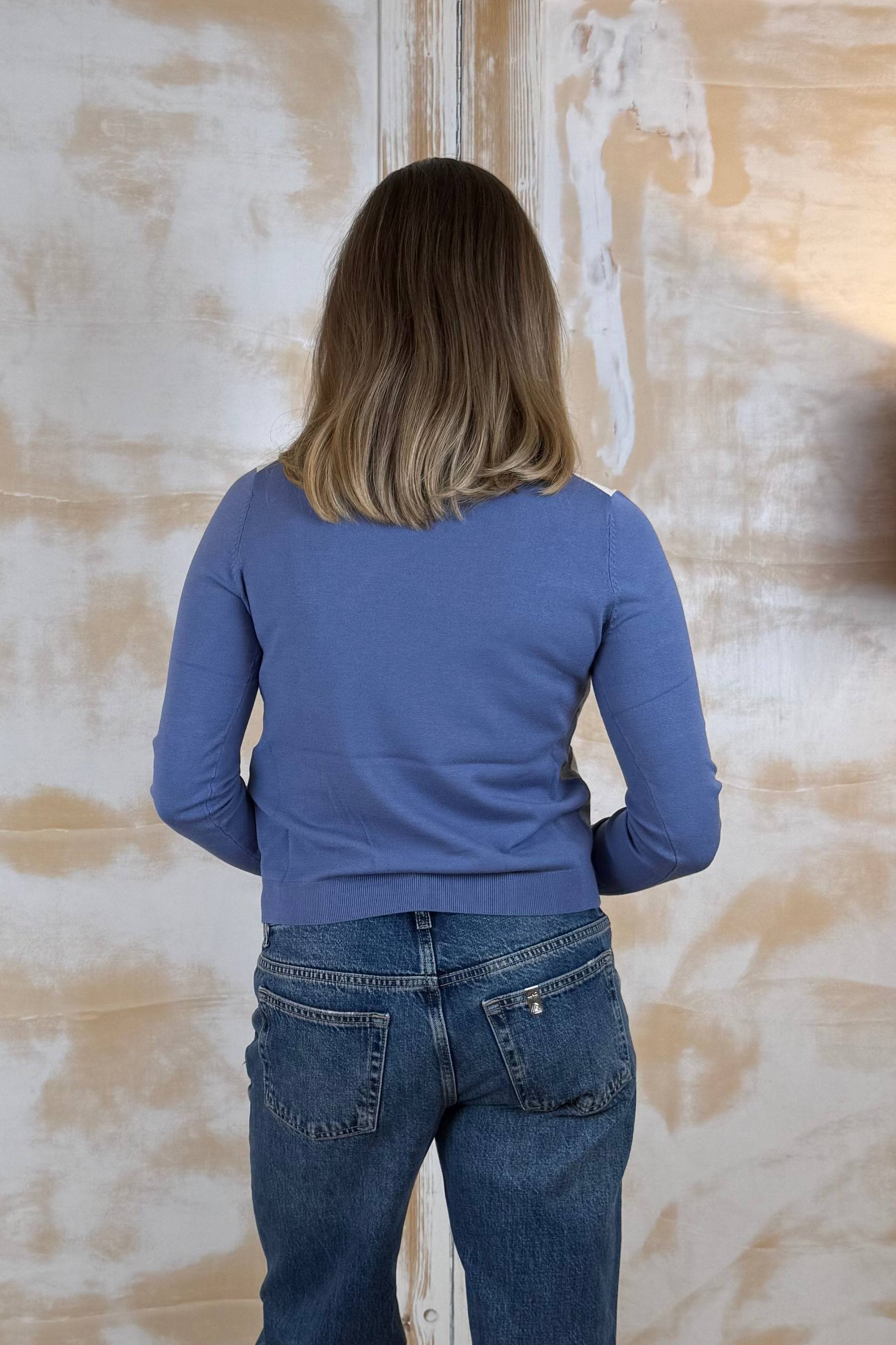 Maglia girocollo con rombi aderente EMME