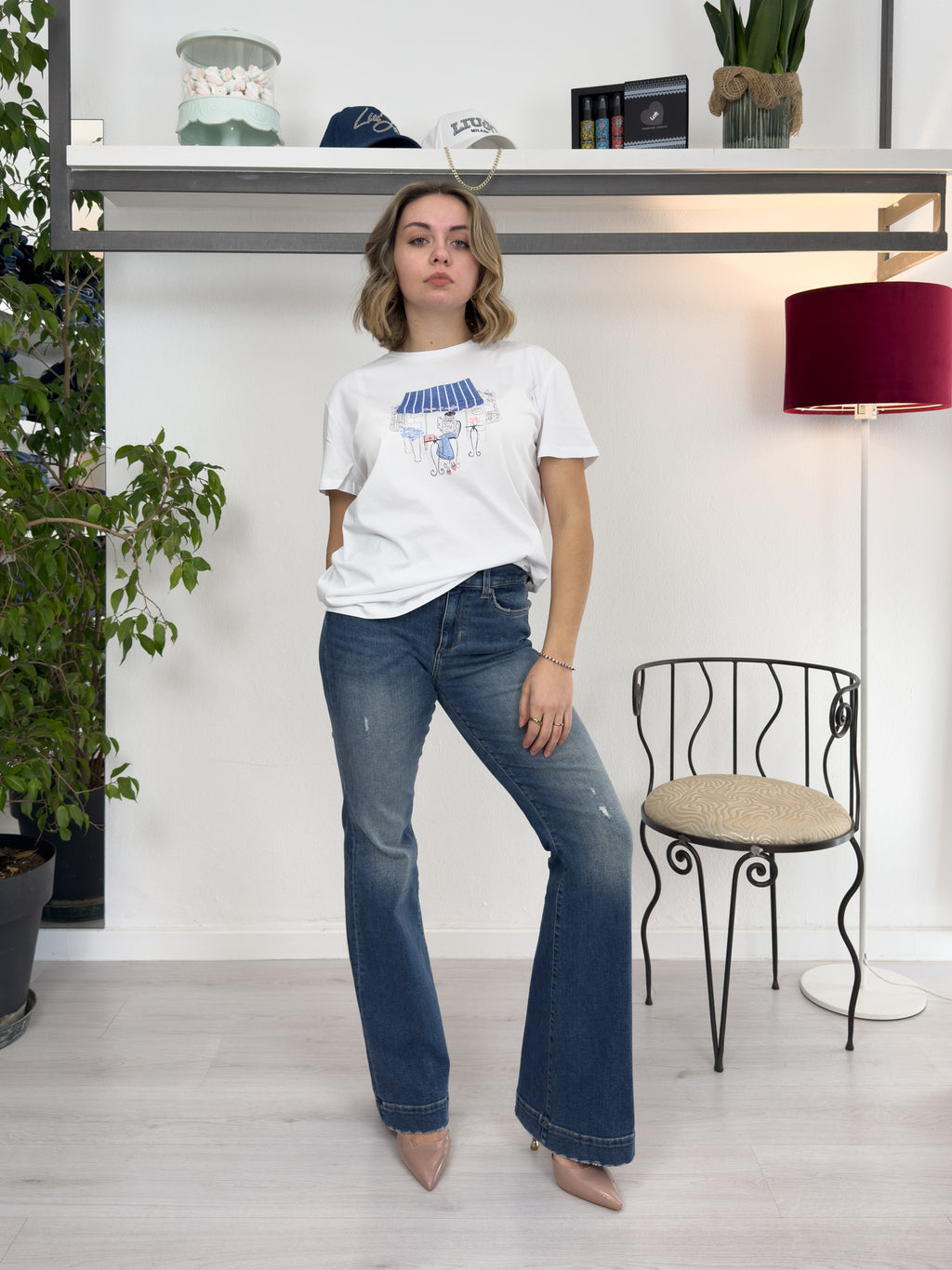 T-shirt con stampa LIU JO