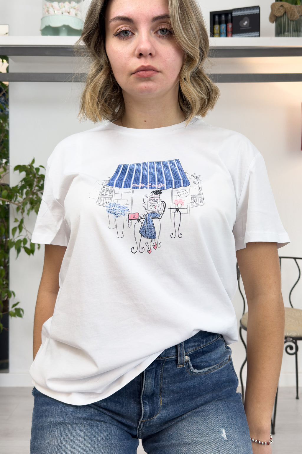 T-shirt con stampa LIU JO