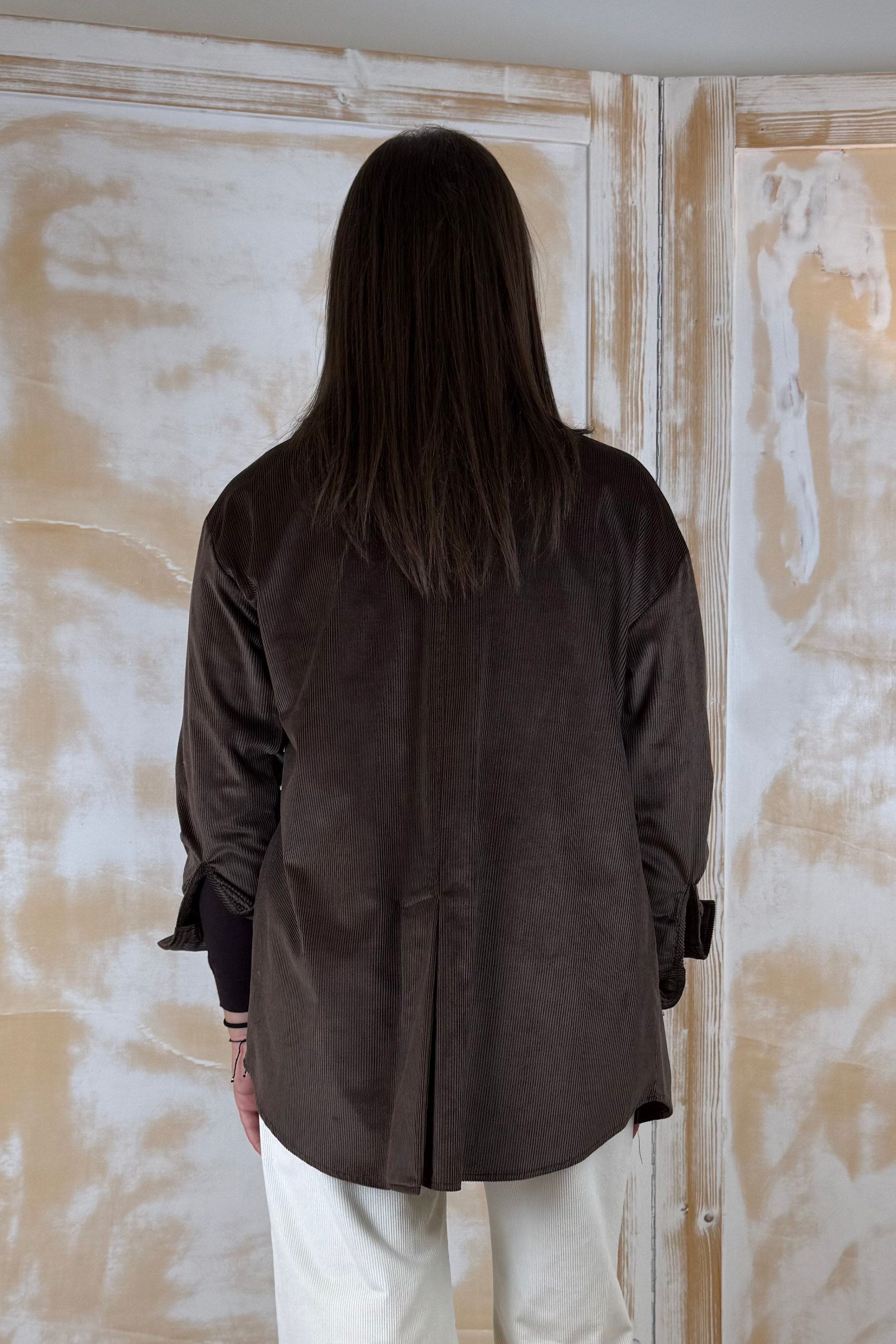 Camicia in velluto mille righe KAOS