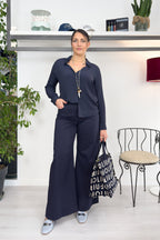 Camicia in misto seta con bottoni EMME