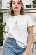 T-shirt con ricamo a jour LIU JO