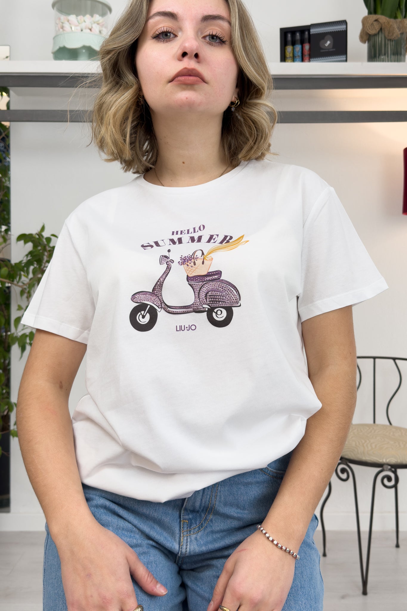 T-shirt con stampa LIU JO