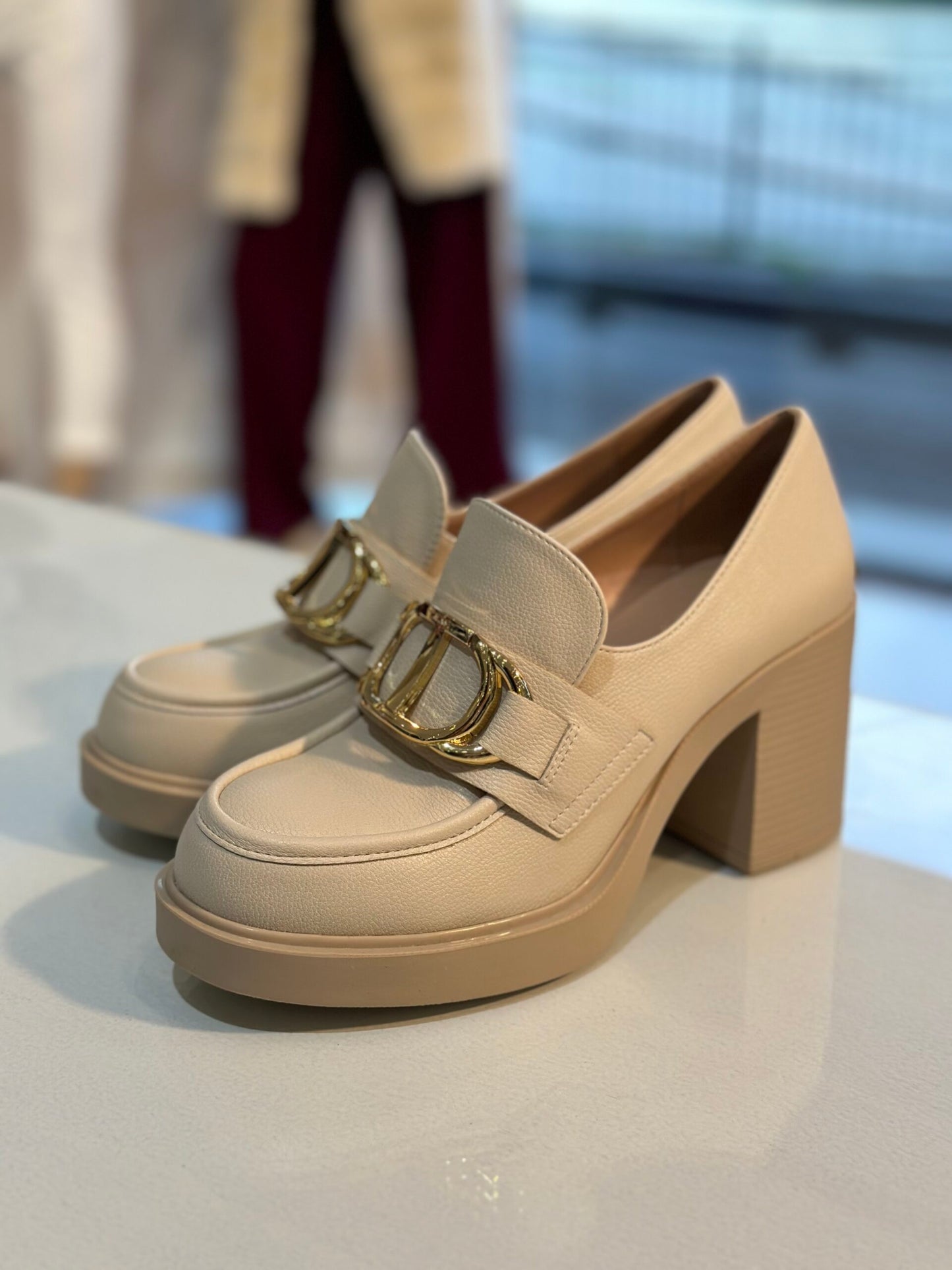 Mocassino con tacco Twinset