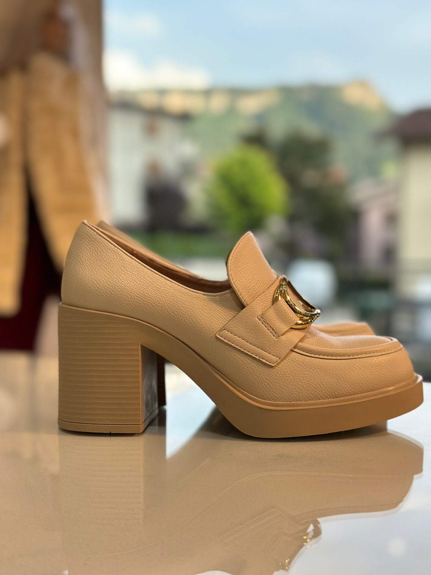 Mocassino con tacco Twinset