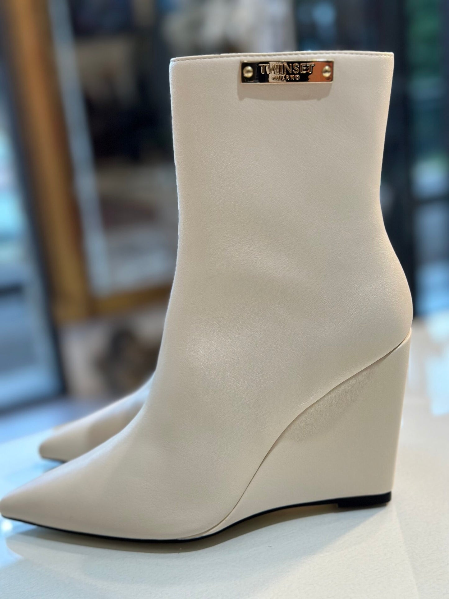 Stivaletto con zeppa Twinset