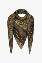 Foulard in cotone e seta disegno paisley MANILA GRACE