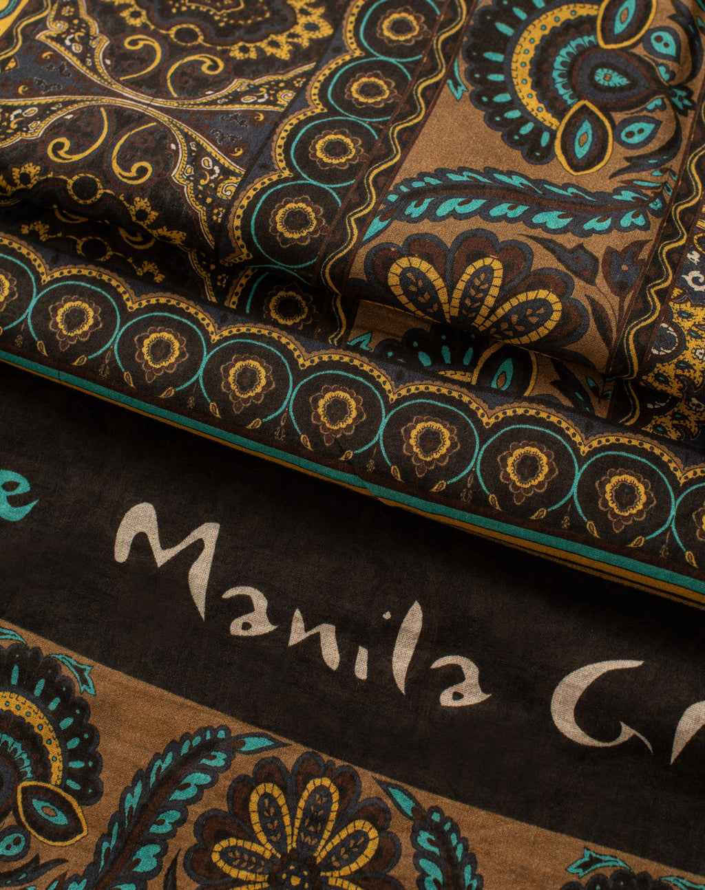 Foulard in cotone e seta disegno paisley MANILA GRACE