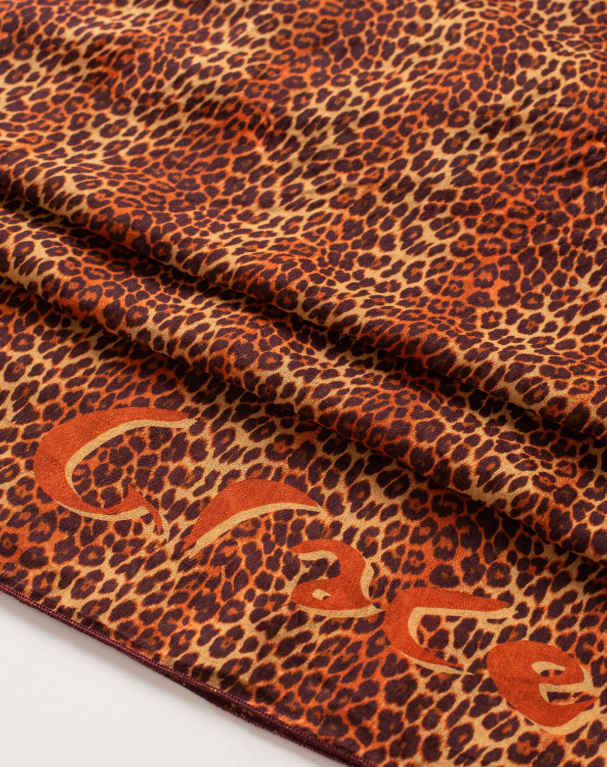 Foulard in cotone e seta stampa leopardo MANILA GRACE