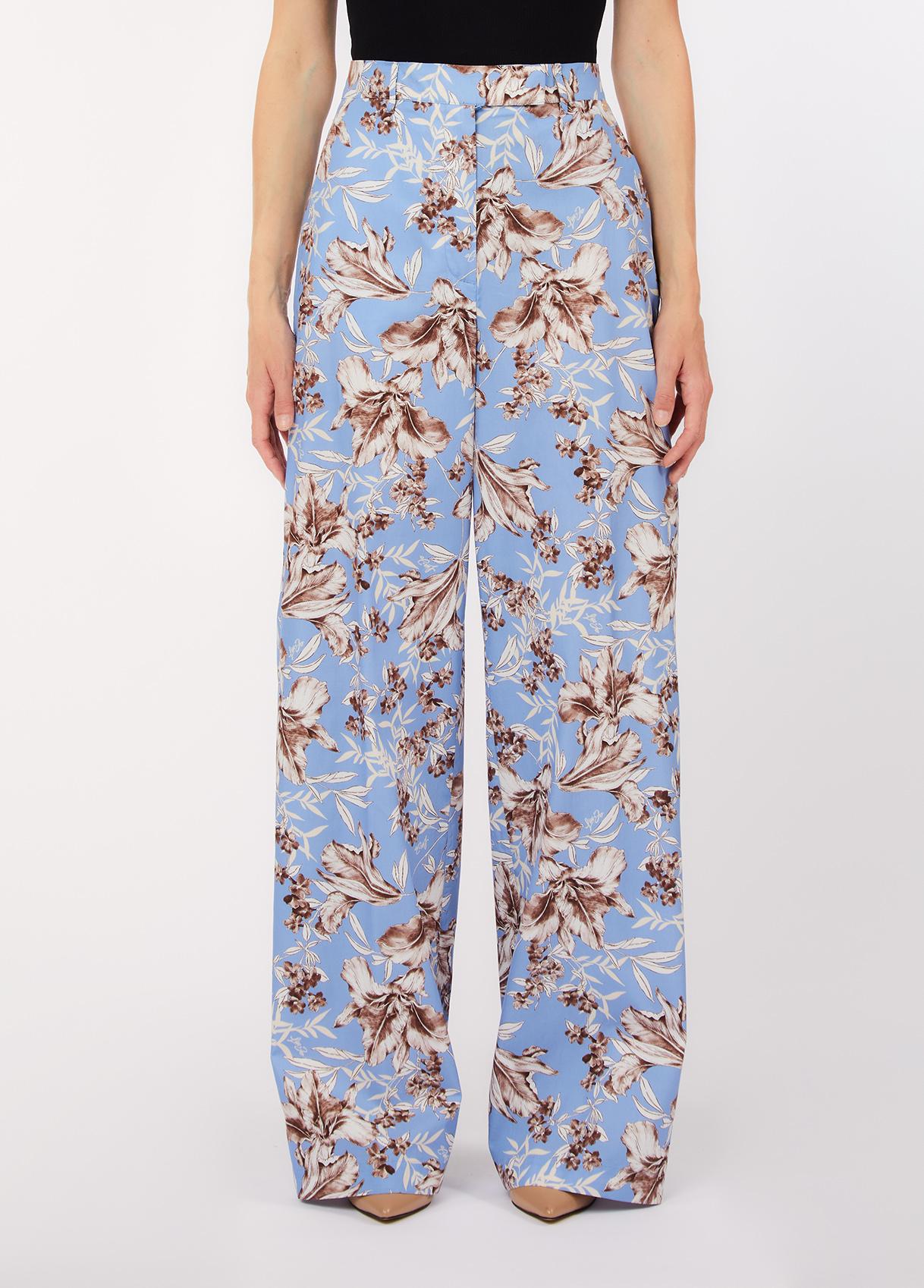 Pantaloni a palazzo in popeline LIU JO