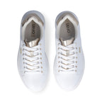 Sneaker in pelle con inserto oro LIU JO