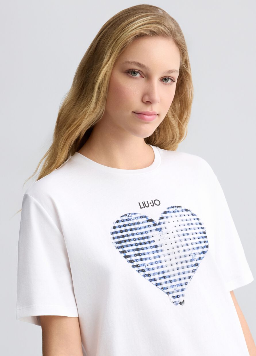 T-shirt over con cuore Liu.jo