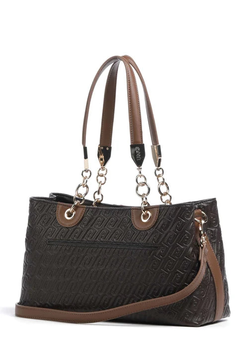 Borsa a mano logata con manico a catena LIU JO