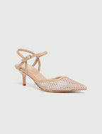 Slingback in mesh con cristalli EMME
