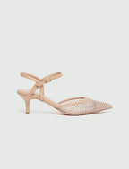 Slingback in mesh con cristalli EMME