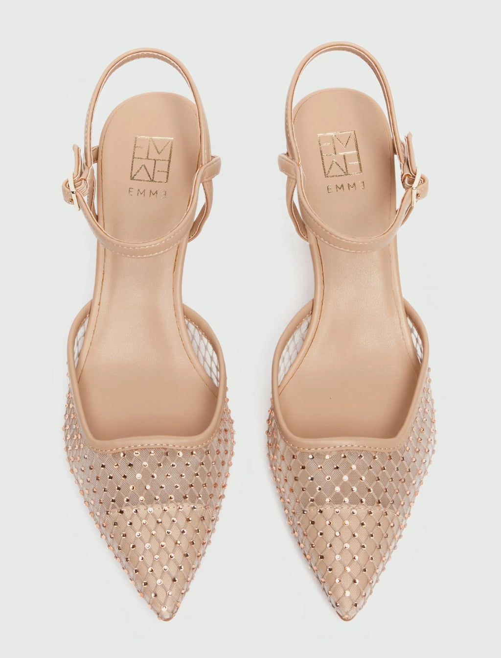 Slingback in mesh con cristalli EMME