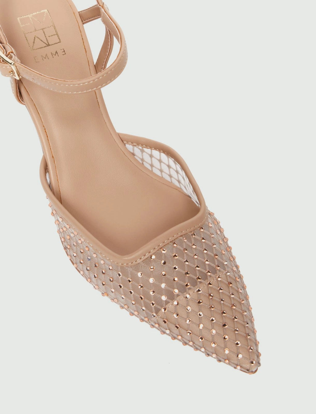 Slingback in mesh con cristalli EMME