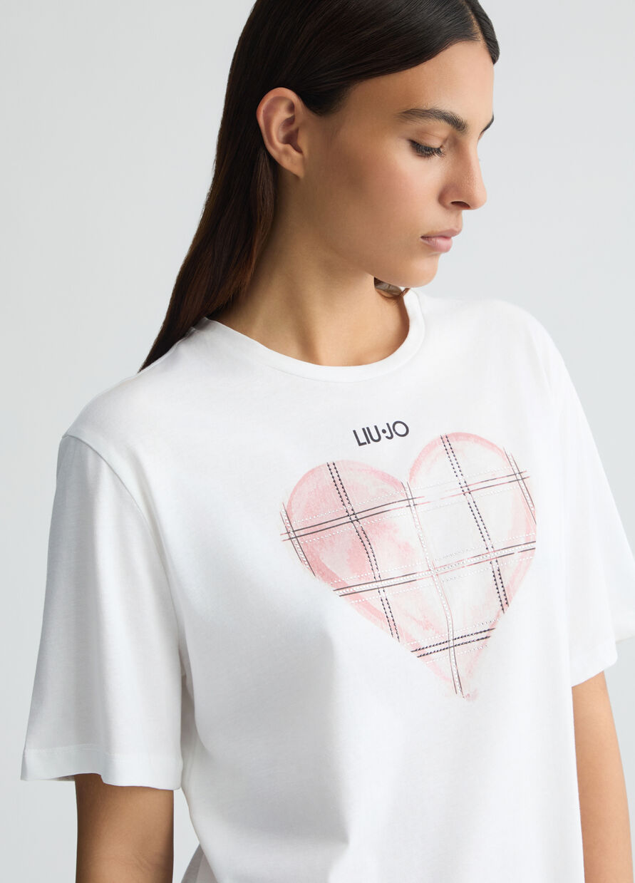 T-shirt over con cuore Liu.jo