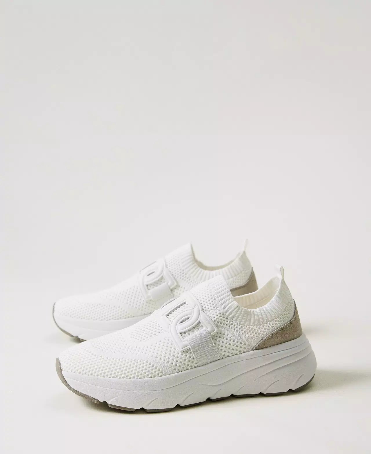 Sneackers tessuto bianche Twinset