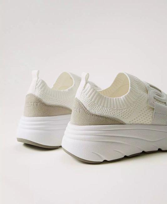 Sneackers tessuto bianche Twinset